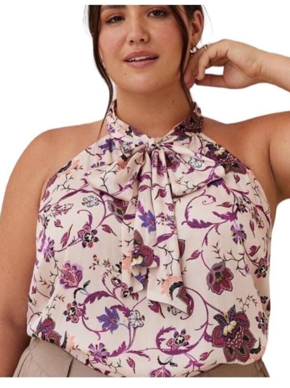 Torrid Size 0 High Neck Halter Top